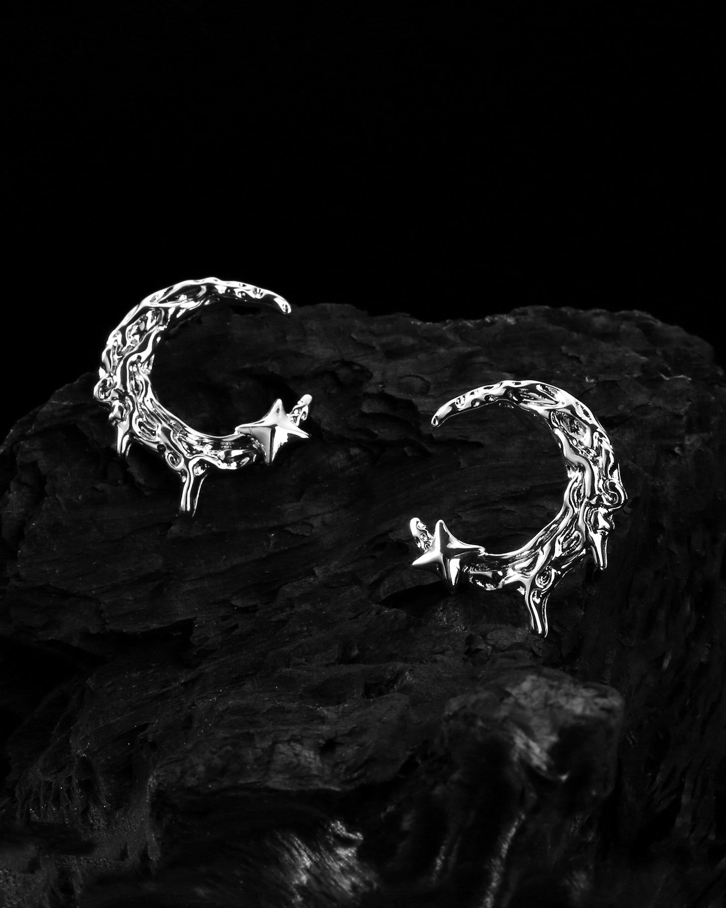 Melting Moon Earrings